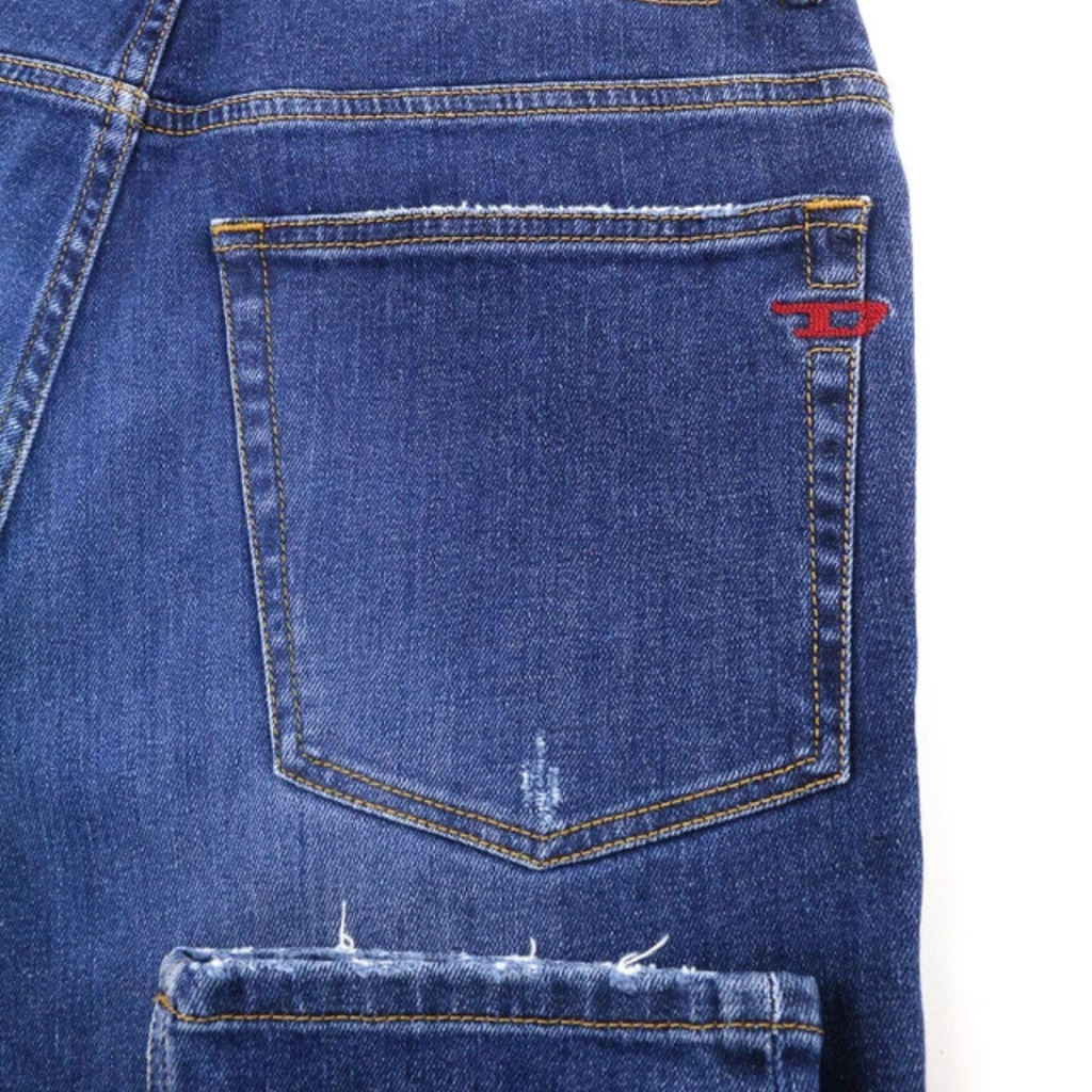 DIESEL Jeans Regular Tapered Leg Distress