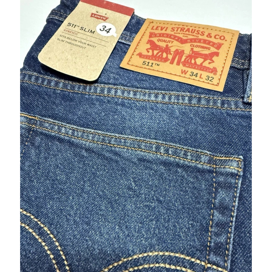 Levi’s mens 511 Slim Fit Athletic Taper Jeans