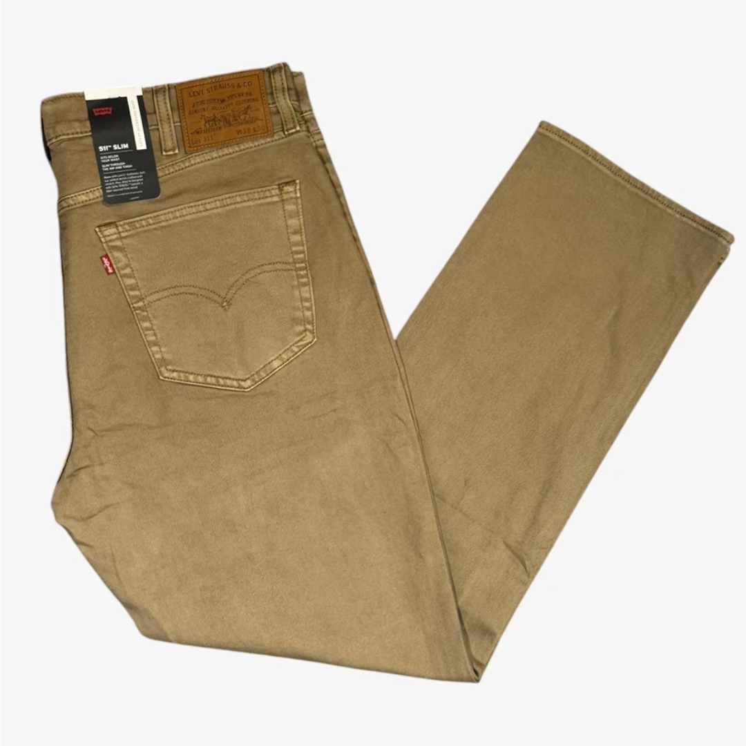 Levi's 511 (BEIGE Colour) Slim Fit Men's Stretchable Jeans