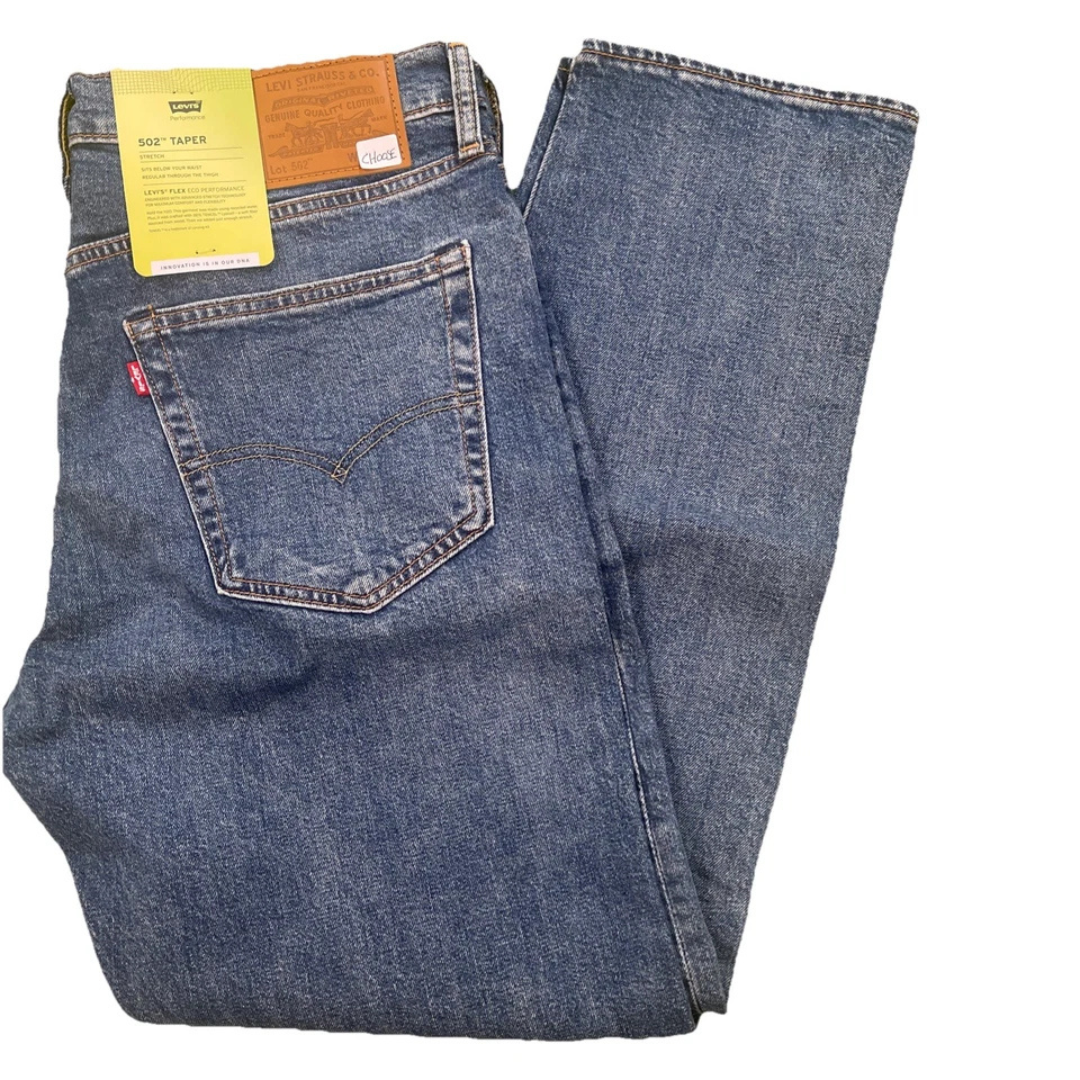 Levis Premium 502 Taper Fit, MEDIUM WASH STRETCH