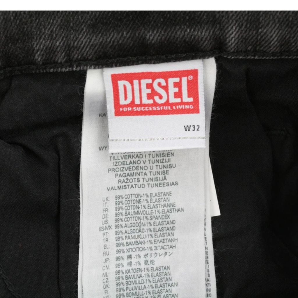 DIESEL Jeans Regular Straight Mid Waist Denim