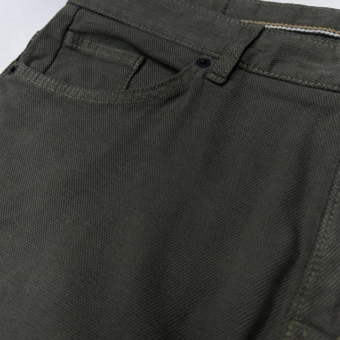 Hugo Boss  Jeans In Two Tone Stretch Soft Denim In Dark Gree