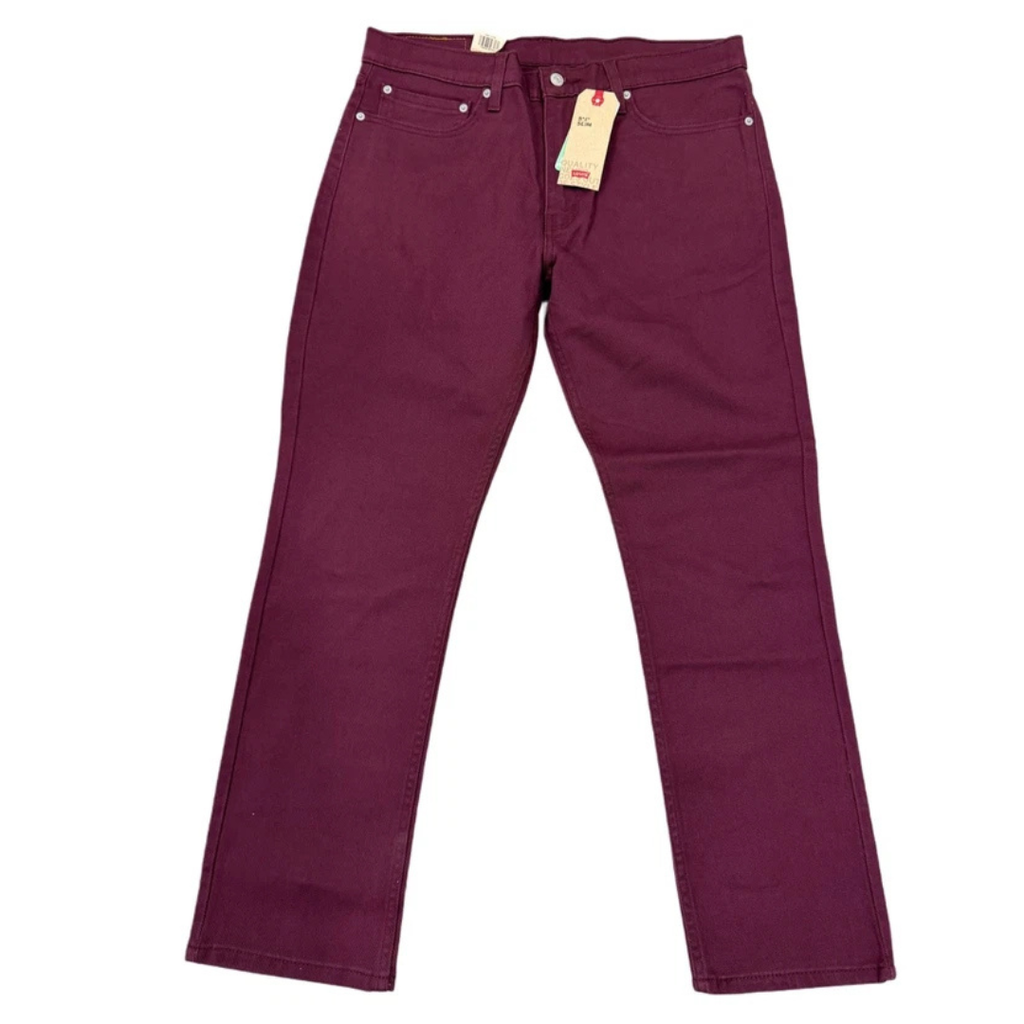 Levi's 512 Slim Fit Jeans Color Burgundy
