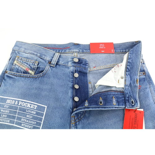 DIESEL Jeans Loose Fit Mid Waist Straight Leg
