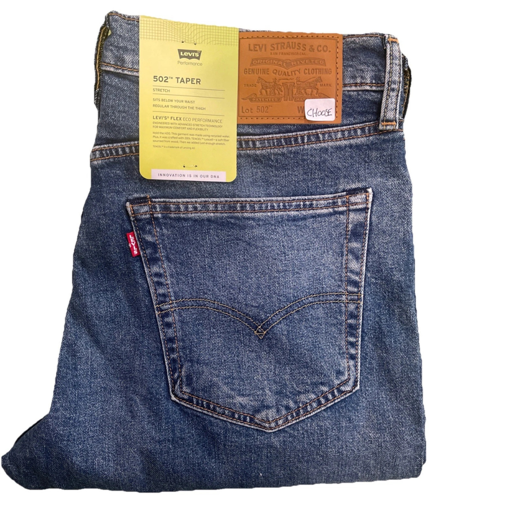Levis Premium 502 Taper Fit, MEDIUM WASH STRETCH