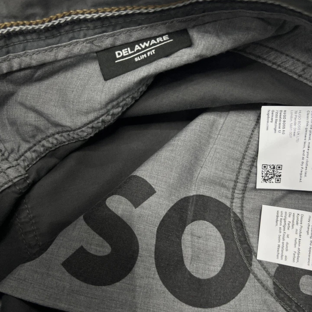 Hugo Boss  Jeans In Lightweight Satin Stretch Denim In Dark Grey