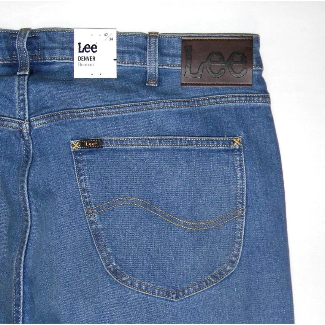 LEE - Men's NEW Denver Bootcut Jeans Regular Fit Blue Denim