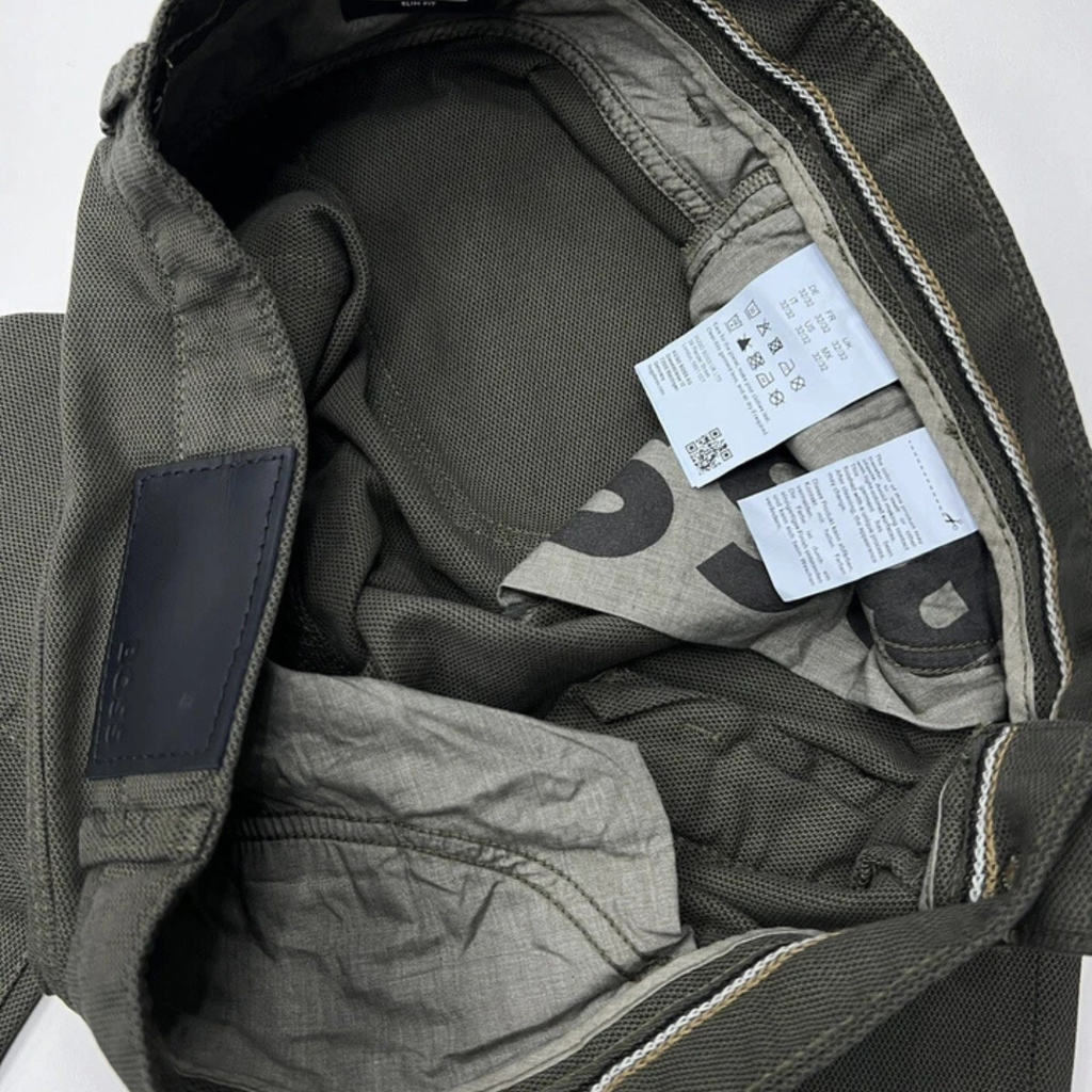 Hugo Boss  Jeans In Two Tone Stretch Soft Denim In Dark Gree