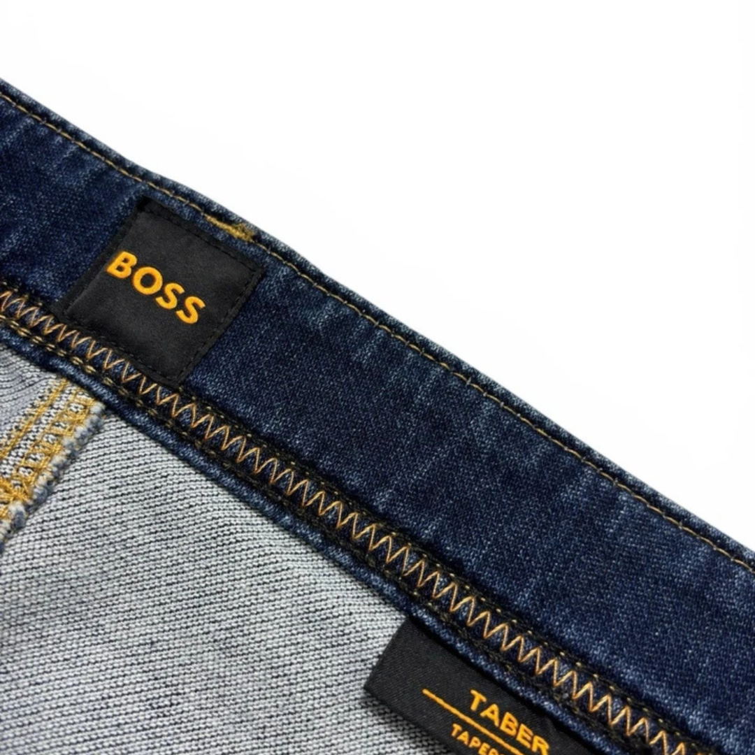 Boss Taber Jeans Blue Tapered Fit Designer Denim