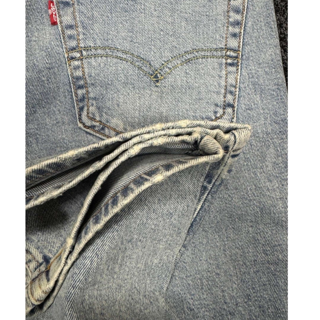 Levi’s 511 Slim Fit Men’s Jeans Medium Wash Stretch Raw Hem Denim