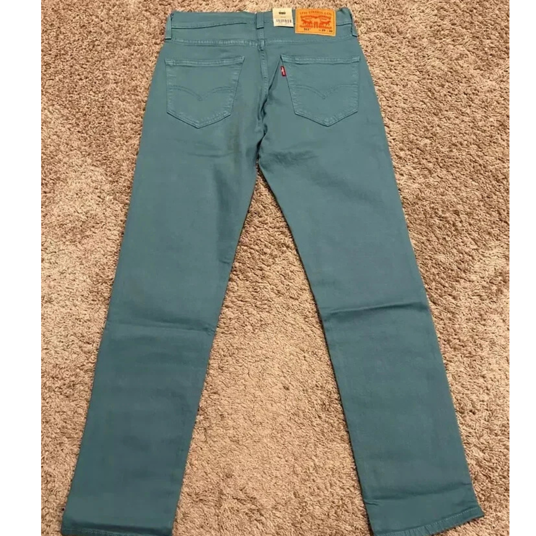 Levi's 511 Slim Fit Jeans WStretch Aqua BlueGreen