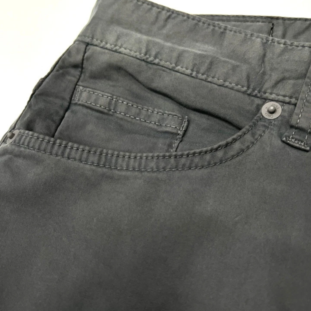 Hugo Boss  Jeans In Lightweight Satin Stretch Denim In Dark Grey