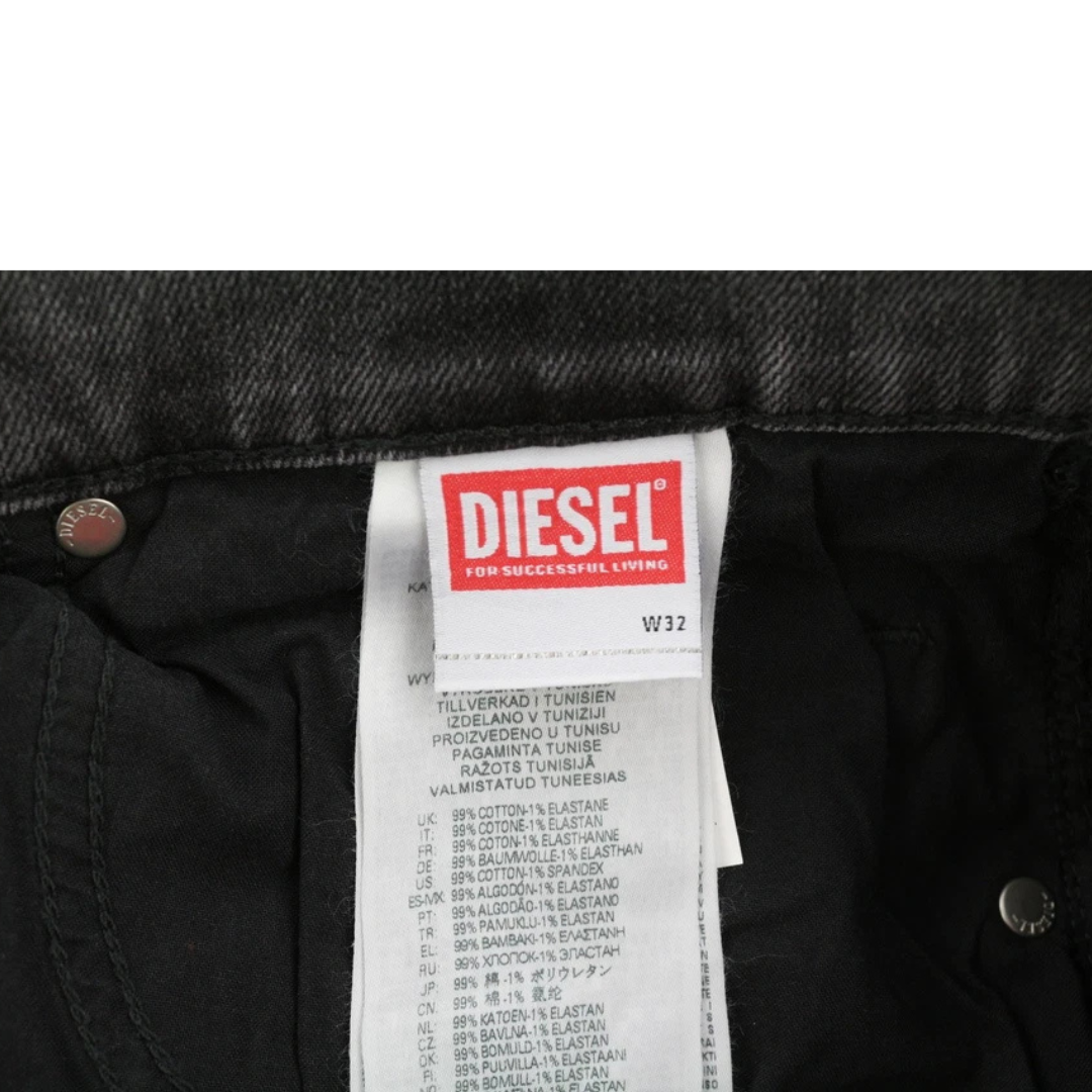 DIESEL Jeans Regular Straight Mid Waist Denim