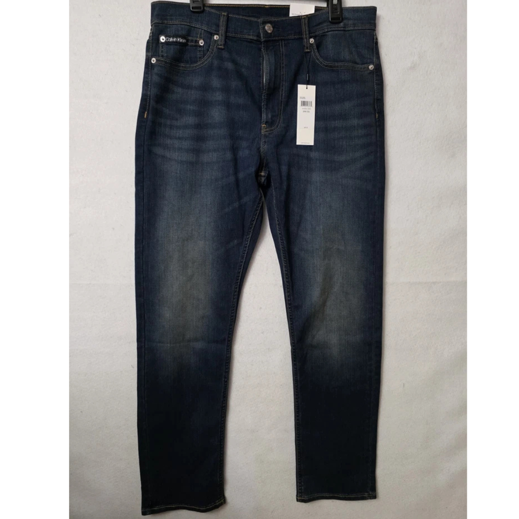 CK - Jeans Straight Stretch Avedon Dark Blue Denim