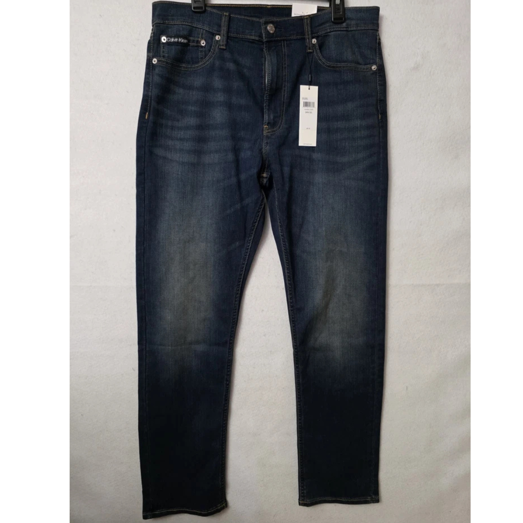 CK - Jeans Straight Stretch Avedon Dark Blue Denim