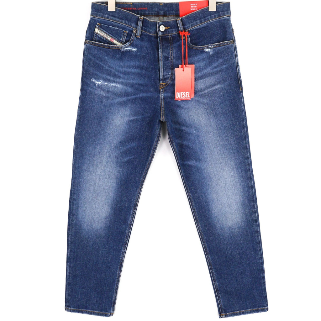DIESEL Jeans Regular Tapered Leg Distress