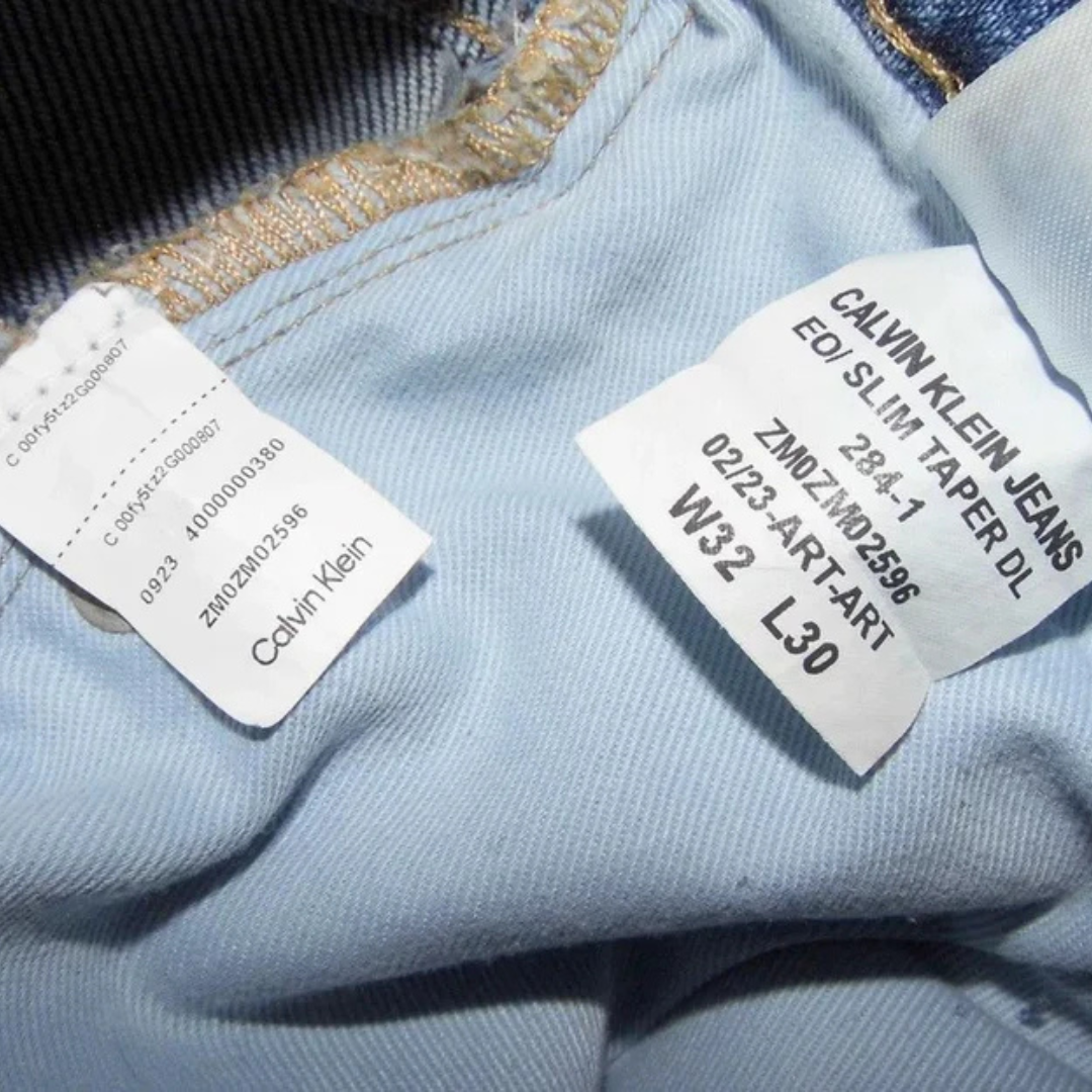 CK-NEW Slim Tapered Fit Jeans Light Blue Denim