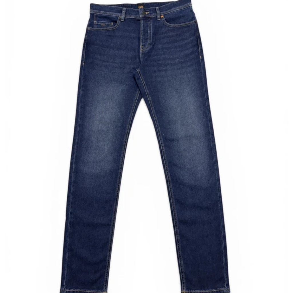 Boss Taber Jeans Blue Tapered Fit Designer Denim