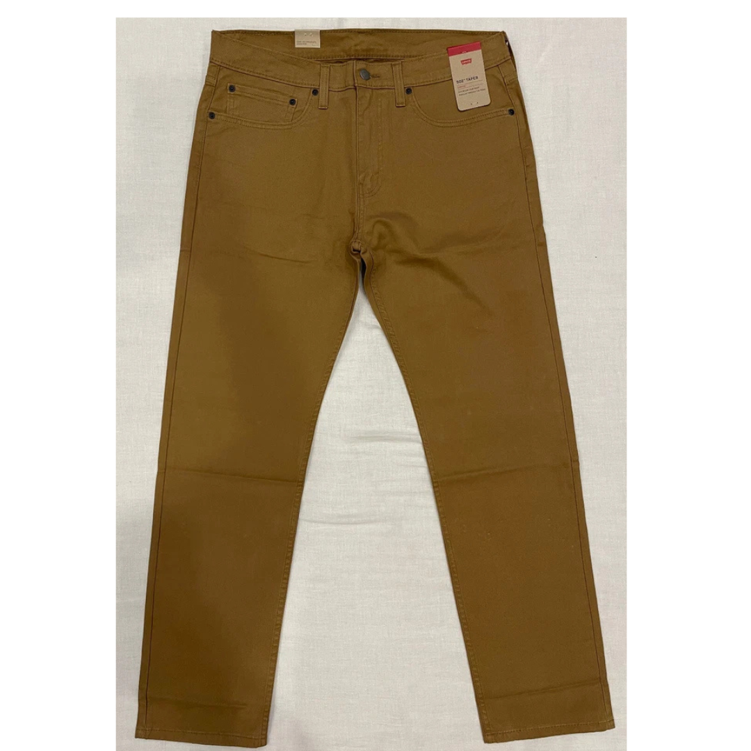 Levis 502 Regular Taper Stretch Twill Jeans Caraway (Brown)