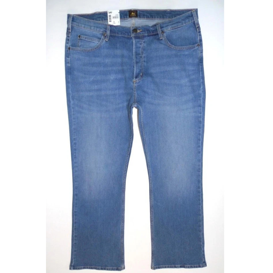 LEE - Men's NEW Denver Bootcut Jeans Regular Fit Blue Denim