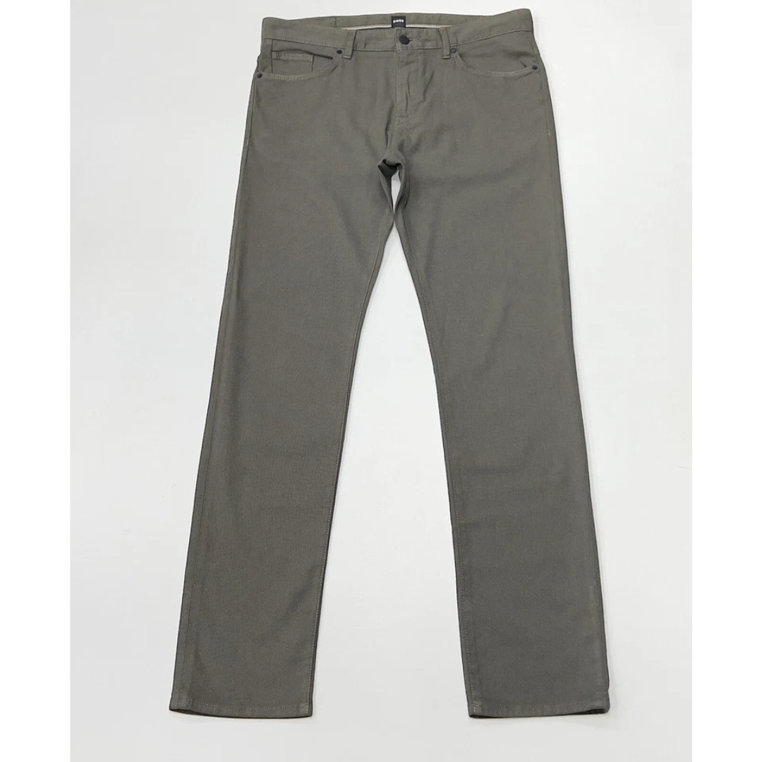 Hugo Boss  Jeans In Two Tone Stretch Soft Denim In Dark Gree