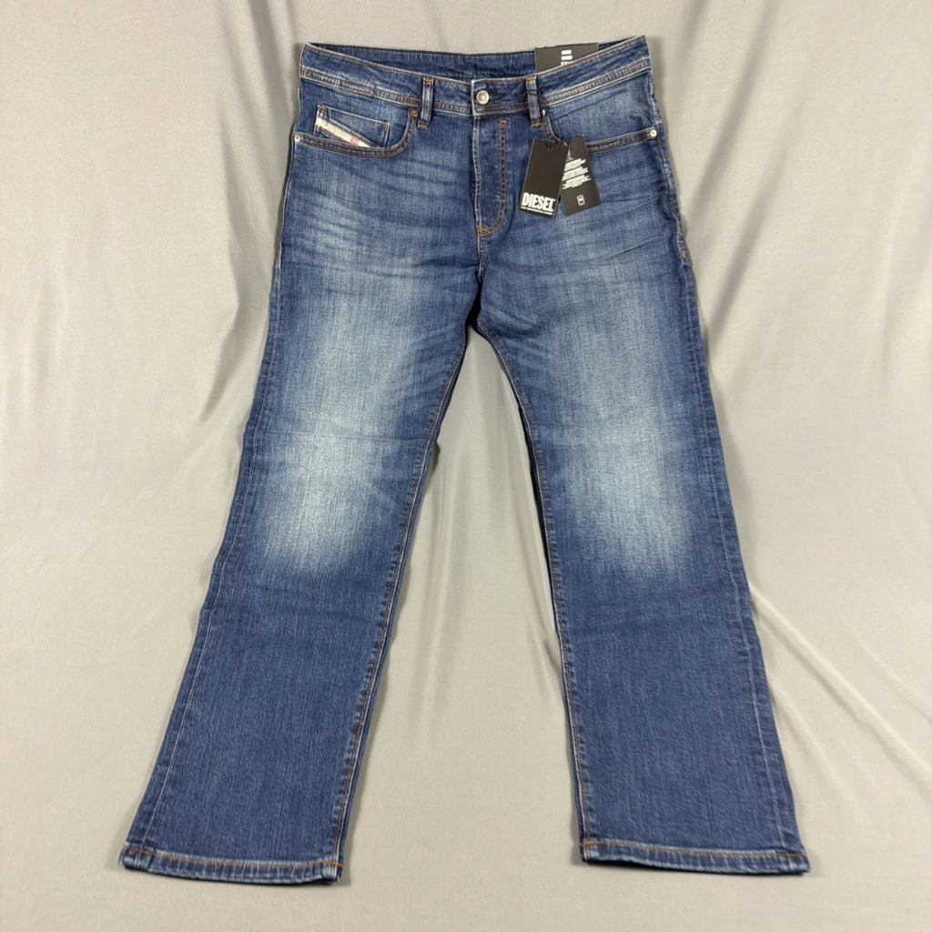 Diesel Jeans Buster Slim Mid Blue Cotton Spandex