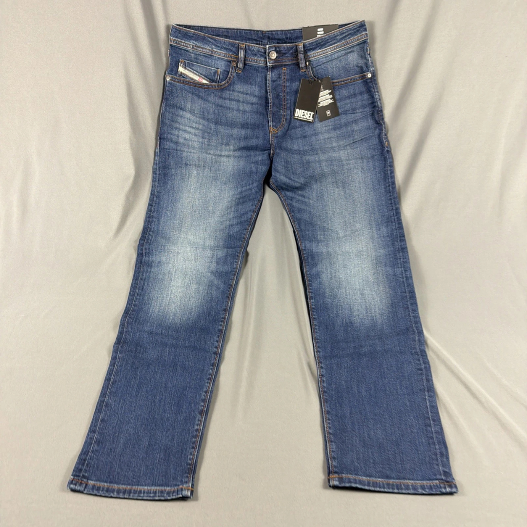 Diesel Jeans Buster Slim Mid Blue Cotton Spandex