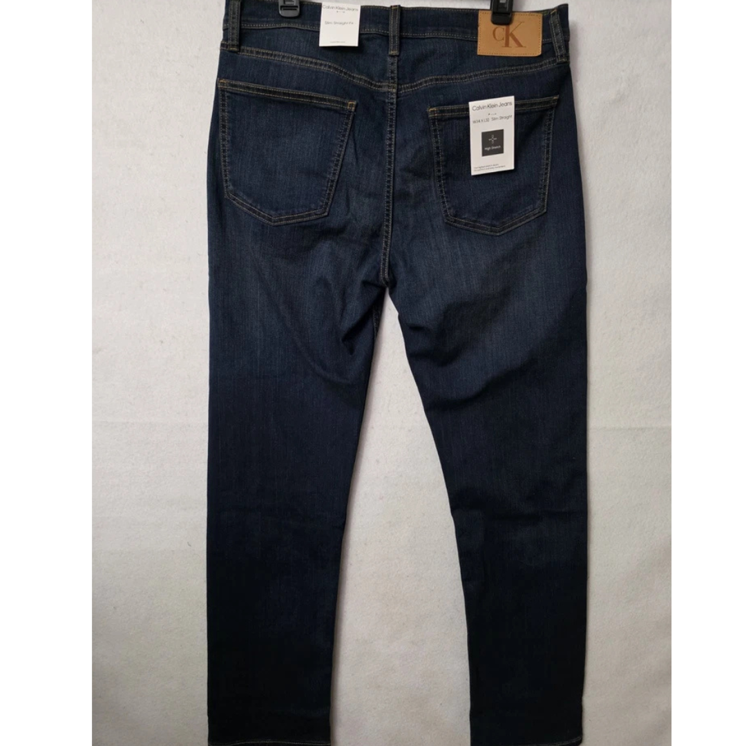 CK - Jeans Straight Stretch Avedon Dark Blue Denim