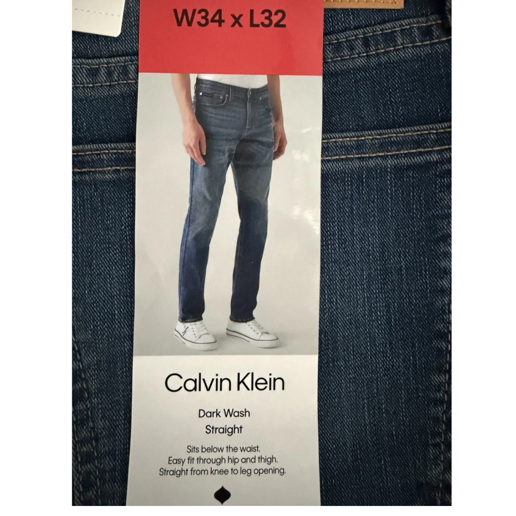 CK - Straight Jeans Dark Wash High Stretch New
