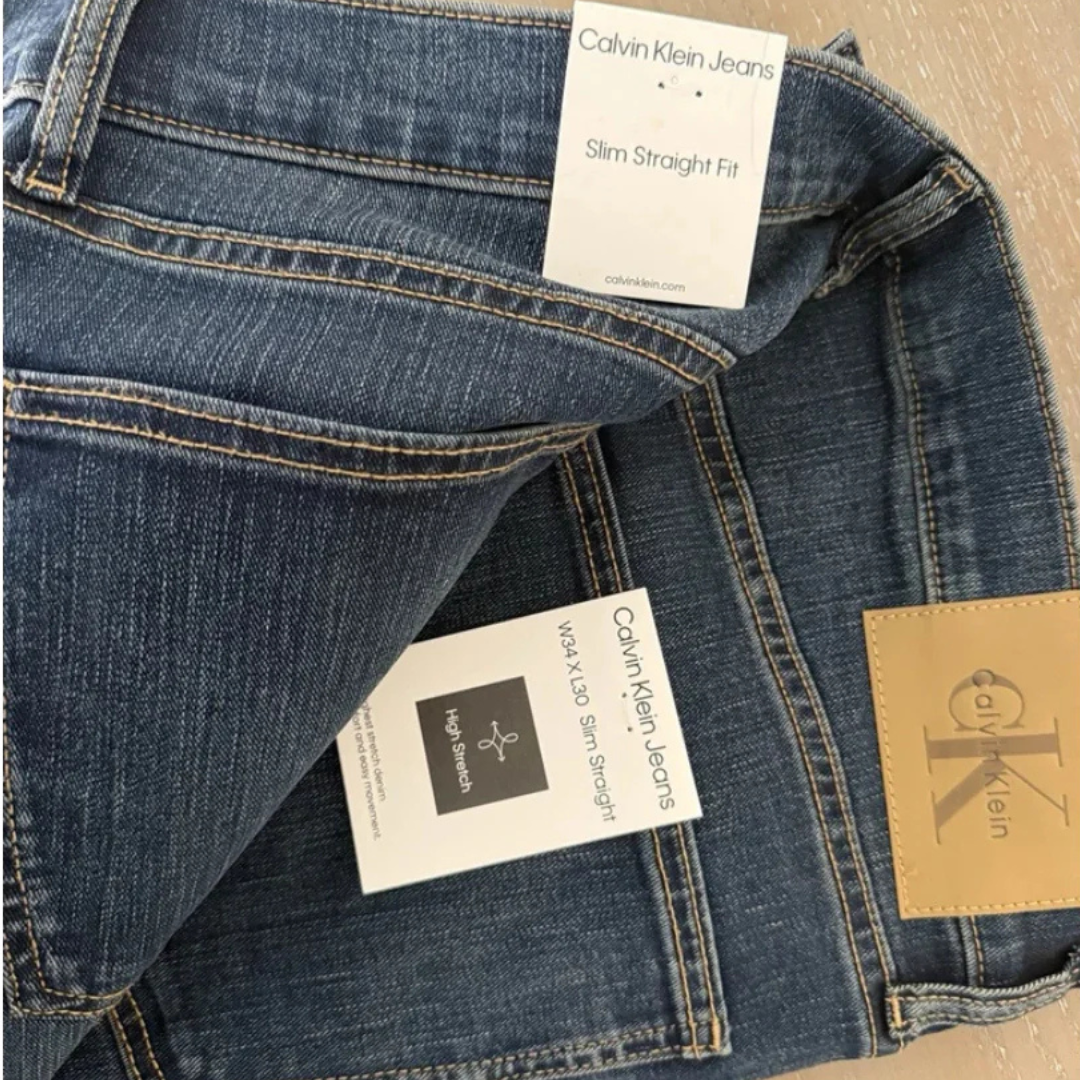 CK - Slim Straight Blue Jeans