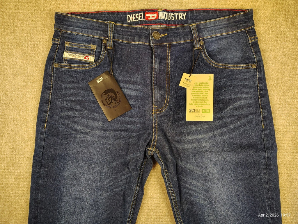 DIESEL Slim Fit Stretch Jeans Denim Medium Blue