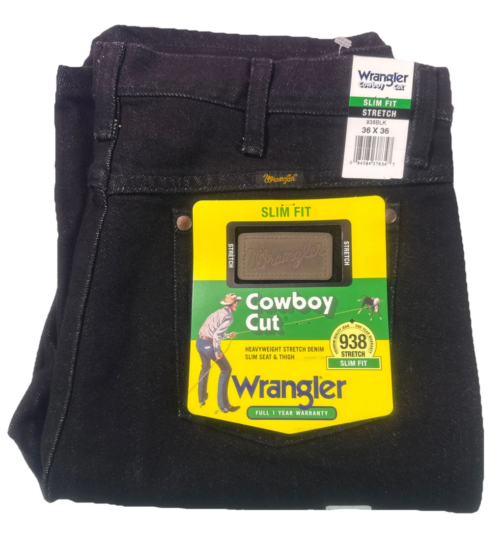 Wrangler Cowboy Cut Slim Fit Stretch Black Jean