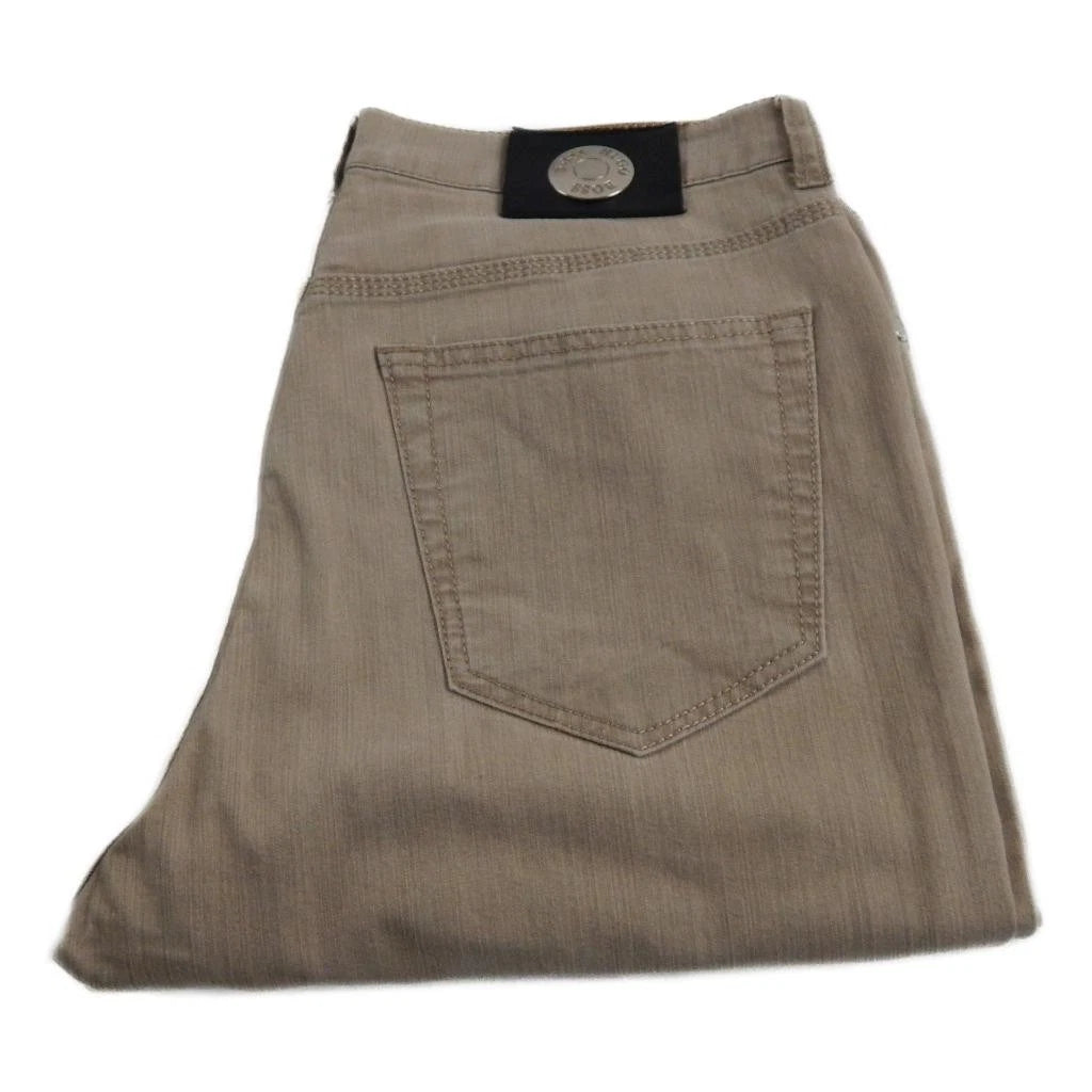 Hugo Boss Jeans Relaxed Straight Stretch Beige