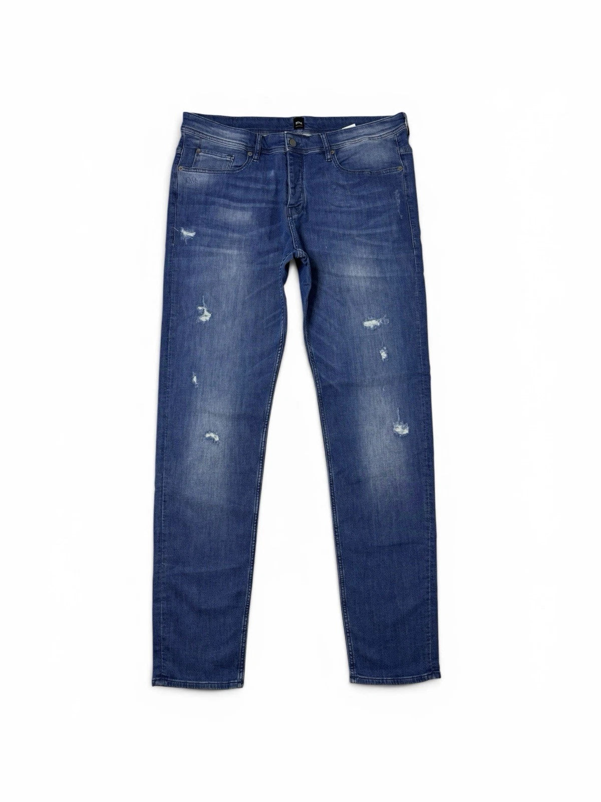 Hugo Boss Distressed Stretch Jeans Blue