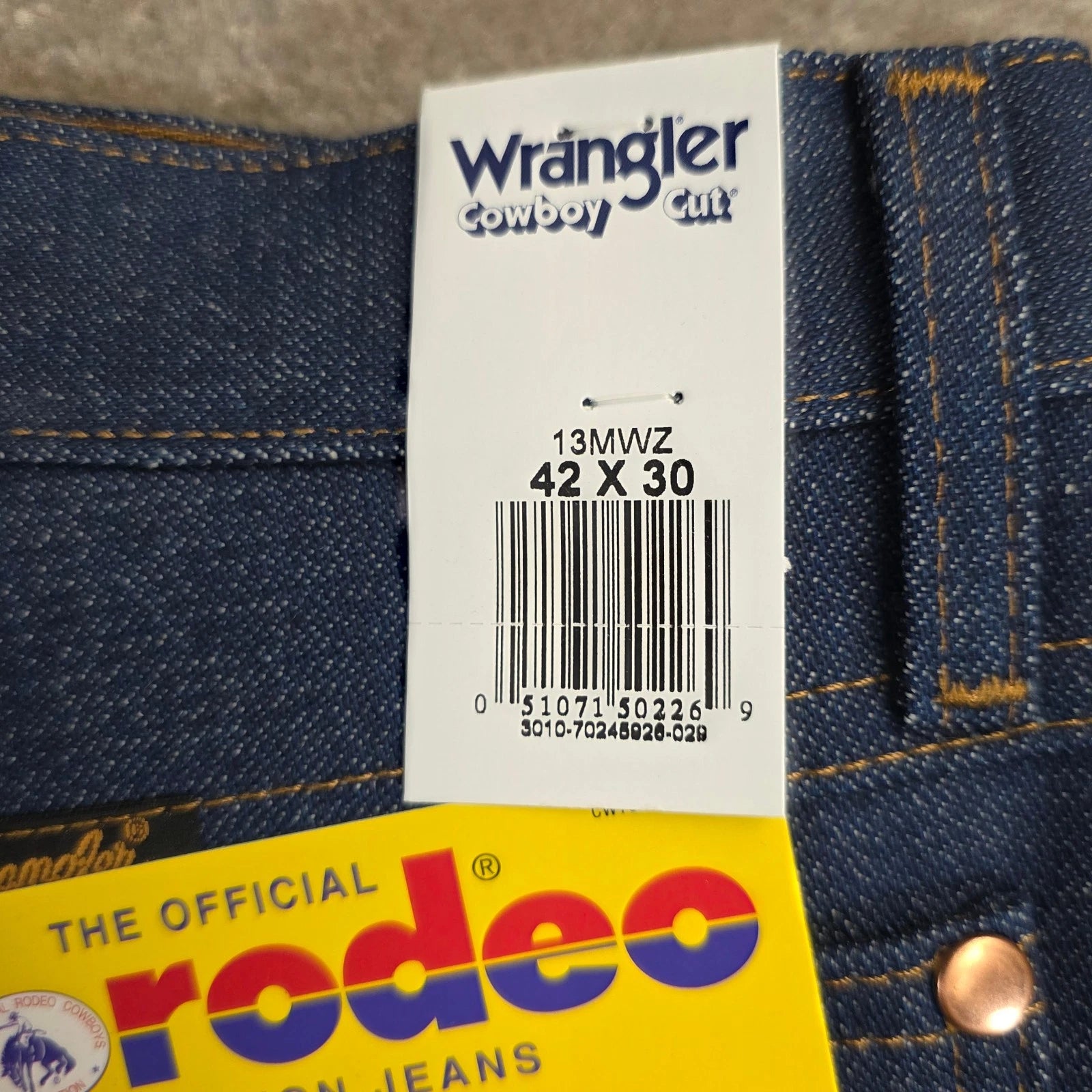 Wrangler Cowboy Cut Pro Rodeo Original Fit Indigo Jeans