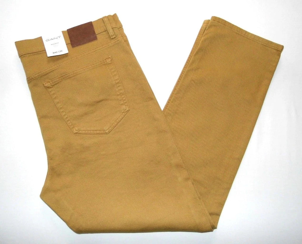 GANT  NEW Regular Straight Fit Twill Jeans Beige Brown