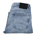 Zara Slim Straight Jeans Button Fly Blue Denim