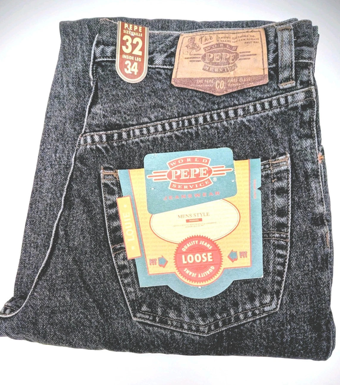 Pepe Jeans Louie Loose Fit Col Black Stone Washed Vintage