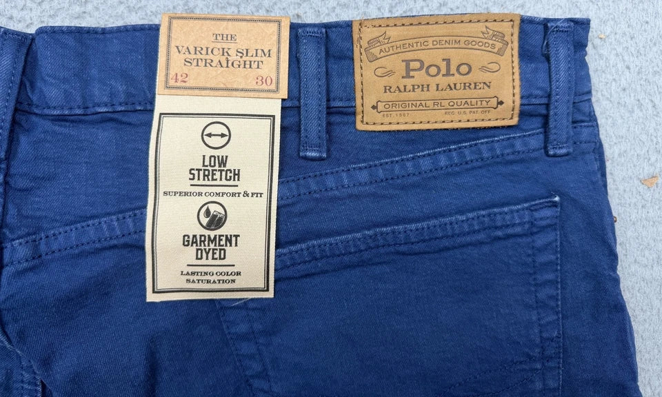 Polo Ralph Lauren Jeans Blue Varick Slim Straight