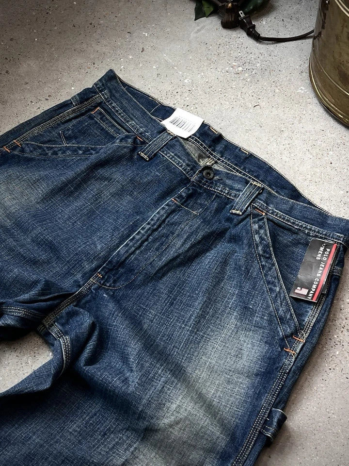 Polo Ralph Lauren Classic Fit Straight Brown Stretch Jeans