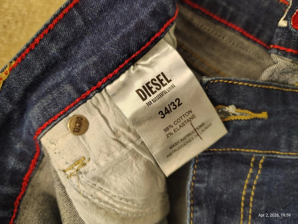 DIESEL Slim Fit Stretch Jeans Denim Medium Blue