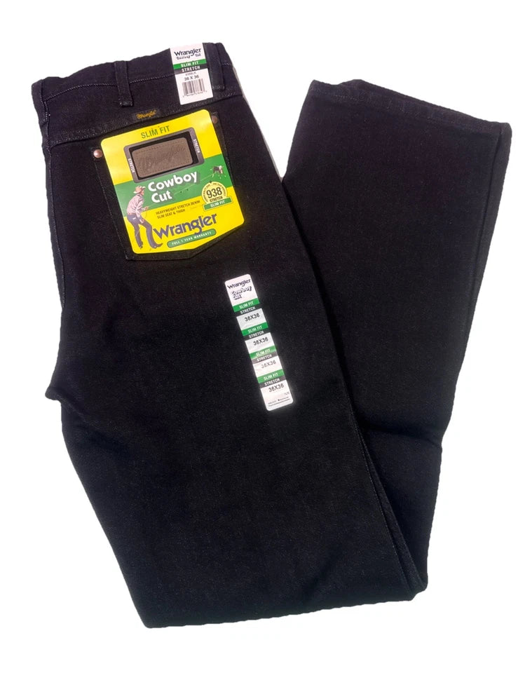 Wrangler Cowboy Cut Slim Fit Stretch Black Jean