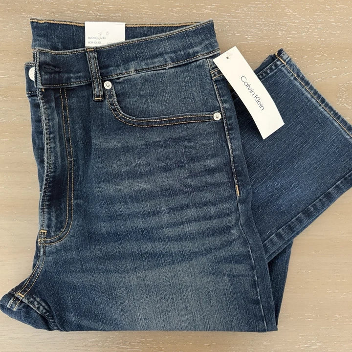CK - Slim Straight Blue Jeans