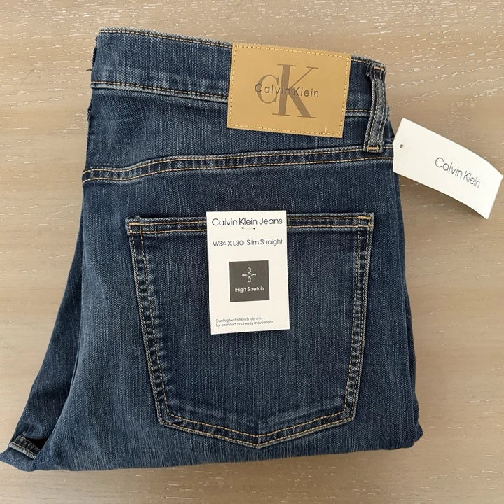 CK - Slim Straight Blue Jeans