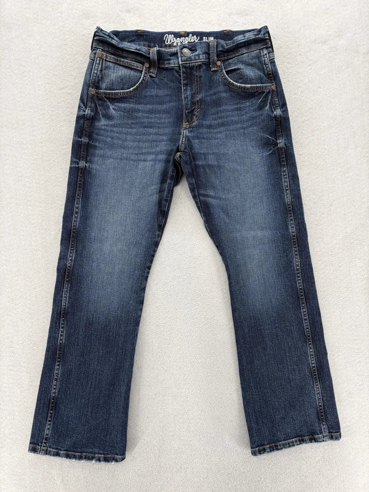 Wrangler Retro Slim Boot Jeans Blue Medium Wash