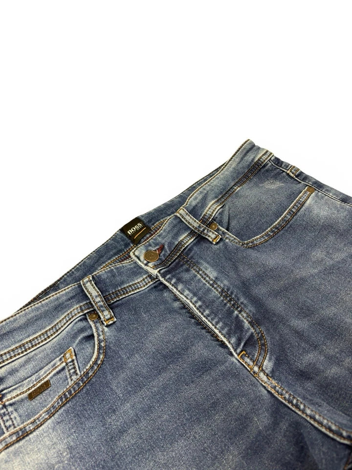 Hugo Boss Slim Fit Stretch Denim Designer Jeans Blue