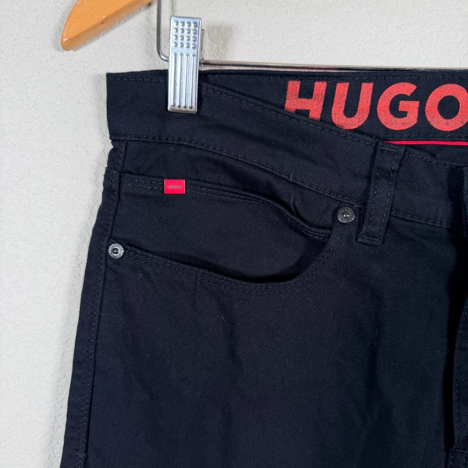Hugo Boss 708 Slim Fit Jeans  Black Stay Black Stretch