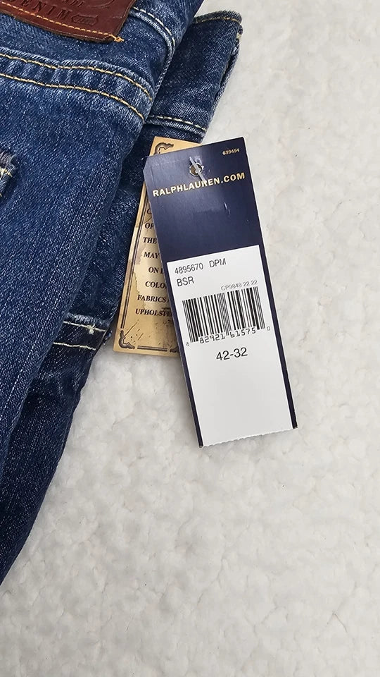 Polo Ralph Laure Jeans Fit Denim 100% Cotton Stonewash