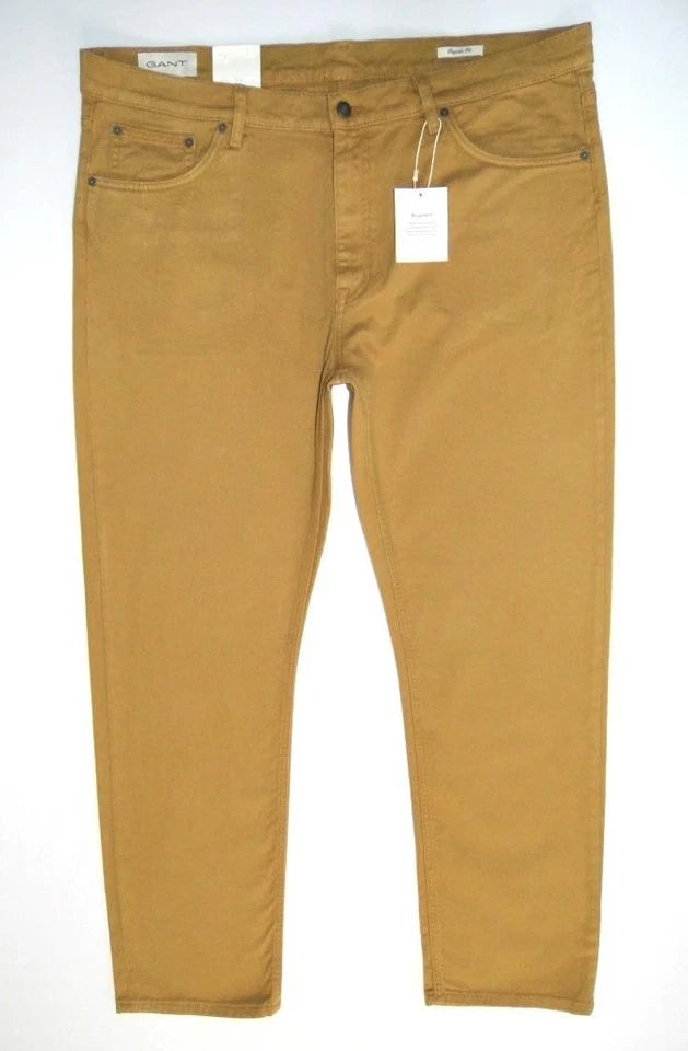 GANT  NEW Regular Straight Fit Twill Jeans Beige Brown