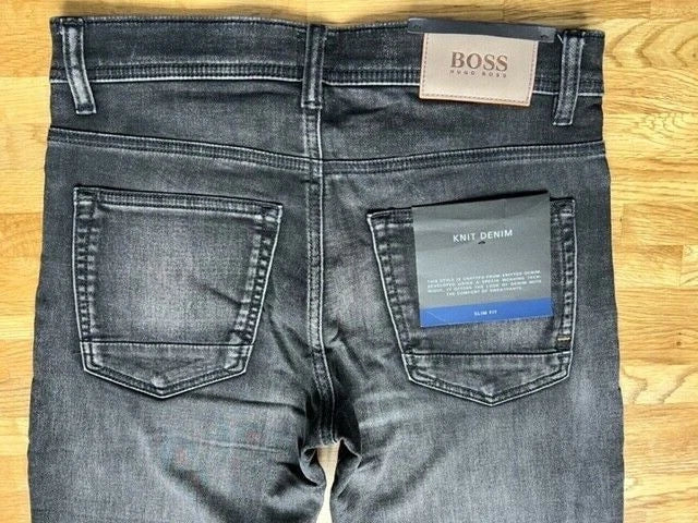 Hugo Boss Delaware Slim Fit Jeans Black